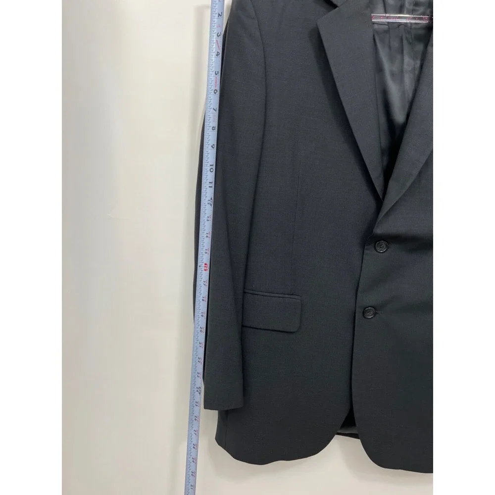Jos A Bank Suit Coat Sport Coat Dark Gray 100% Wool Mens 39R‎